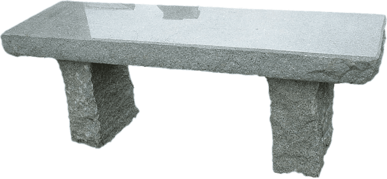 ude af drift sælger Stearinlys Granit bænk med poleret sæde. Længde 100cm x bredde 32cm x højde 38cm -  Lindas Have - Stort udvalg af granitfigurer, skulpturer, fontæner og  vandsten, bænke, borde og fuglebade til bassinduge og